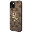 Guess Husa PU 4G Metal Logo iPhone 15 Plus Maro