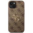 Guess Husa PU 4G Metal Logo iPhone 15 Plus Maro