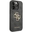 Guess Husa PU 4G Metal Logo iPhone 15 Pro Max Gri
