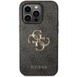 Guess Husa PU 4G Metal Logo iPhone 15 Pro Max Gri