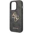 Guess Husa PU 4G Metal Logo iPhone 15 Pro Max Gri