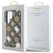 Guess Husa PU 4G Peony MagSafe Samsung Galaxy S25 Ultra Maro