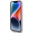 Guess Husa PU 4G Strass Triangle Metal Logo iPhone 15 Pro Max Roz