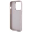 Guess Husa PU 4G Strass Triangle Metal Logo iPhone 15 Pro Max Roz