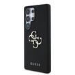 Guess Husa PU Grained 4G Metal Logo Samsung Galaxy S25 Ultra Negru