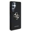 Guess Husa PU Grained 4G Metal Logo Samsung Galaxy S25 Ultra Negru