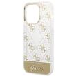Guess Husa Peony Glitter Script Logo iPhone 14 Pro Auriu