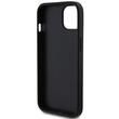 Guess Husa Perforated 4G Glitter Metal Logo iPhone 15 Negru