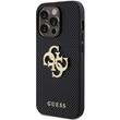 Guess Husa Perforated 4G Glitter Metal Logo iPhone 15 Pro Negru