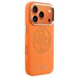 Guess Husa Perforated 4G Logo MagSafe iPhone 17 Pro Portocaliu