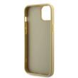 Guess Husa Rhinestones Triangle Metal Logo iPhone 15 Auriu