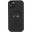 Guess Husa Saffiano MagSafe iPhone 15 Plus Negru