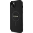 Guess Husa Saffiano MagSafe iPhone 15 Plus Negru