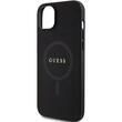 Guess Husa Saffiano MagSafe iPhone 15 Plus Negru
