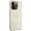 Guess Husa Saffiano MagSafe iPhone 15 Pro Max Bej