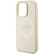 Guess Husa Saffiano MagSafe iPhone 15 Pro Max Bej