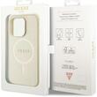 Guess Husa Saffiano MagSafe iPhone 15 Pro Max Bej