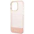Guess Husa TPU Camera Outline Translucent iPhone 14 Pro Max Roz