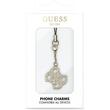 Guess Snur / Pandantiv telefon 4G Metal Logo Negru