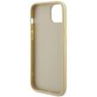 Guess Husa 4G Strass Metal Logo iPhone 15 Auriu