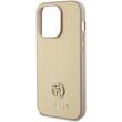 Guess Husa 4G Strass Metal Logo iPhone 15 Pro Auriu