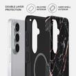 Burga Husa Dual Layer Magnetic Rose Gold Marble Samsung Galaxy S26 Plus