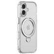 Devia Husa Clean Series Magnetic Shockproof iPhone 17 Transparent, cu suport