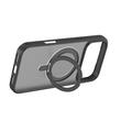 Devia Husa Eleguard Series Magnetic Shockproof iPhone 17 Pro Max Negru, cu suport rotativ 360 grade