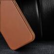 Dux Ducis Husa Piele Naples iPhone 14 Pro MagSafe, Maro