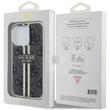 Guess Husa 4G Gold Stripe iPhone 15 Pro Negru