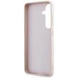 Guess Husa 4G Leather Metal Logo MagSafe Samsung Galaxy S24 Roz
