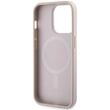 Guess Husa 4G Printed Stripes MagSafe iPhone 15 Pro Roz