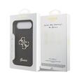 Guess Husa Fixed Glitter 4G Metal Logo iPhone Air Negru