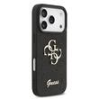 Guess Husa Fixed Glitter 4G Metal Logo iPhone 17 Pro Max Negru