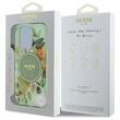 Guess Husa Flower & Tonal Circle MagSafe iPhone 16 Pro Max Verde