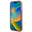 Guess Husa Flower & Tonal Circle MagSafe iPhone 16 Pro Roz