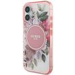 Guess Husa Flower & Tonal Circle MagSafe iPhone 16 Roz