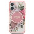 Guess Husa Flower & Tonal Circle MagSafe iPhone 16 Roz