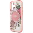 Guess Husa Flower & Tonal Circle MagSafe iPhone 16 Roz