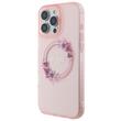 Guess Husa Flowers Ring MagSafe iPhone 16 Pro Max Roz