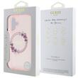 Guess Husa Flowers Ring MagSafe iPhone 16 Roz