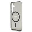 Guess Husa Glitter Circle Classic Logo MagSafe Samsung Galaxy S25 Negru