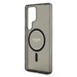 Guess Husa Glitter Circle Classic Logo MagSafe Samsung Galaxy S25 Ultra Negru