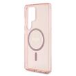 Guess Husa Glitter Circle Classic Logo MagSafe Samsung Galaxy S25 Ultra Roz