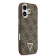 Guess Husa Leather 4G Triangle Logo Gold Frame MagSafe iPhone 17 Maro