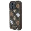 Guess Husa PU 4G Peony MagSafe iPhone 16 Pro Max Maro