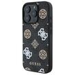 Guess Husa PU 4G Peony MagSafe iPhone 16 Pro Max Negru