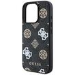 Guess Husa PU 4G Peony MagSafe iPhone 16 Pro Max Negru