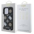 Guess Husa PU 4G Peony MagSafe iPhone 16 Pro Max Negru