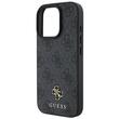 Guess Husa PU 4G Small Metal Logo MagSafe iPhone 16 Pro Max Gri